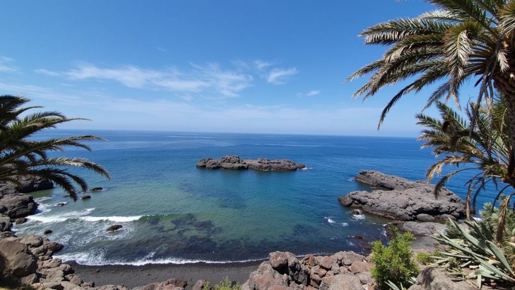 Arena volcánica de Playa de Baja Larga, Guía de Isora (Tenerife)