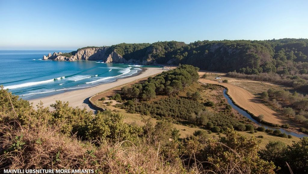Entorno natural de Playa de Barayu en Asturias