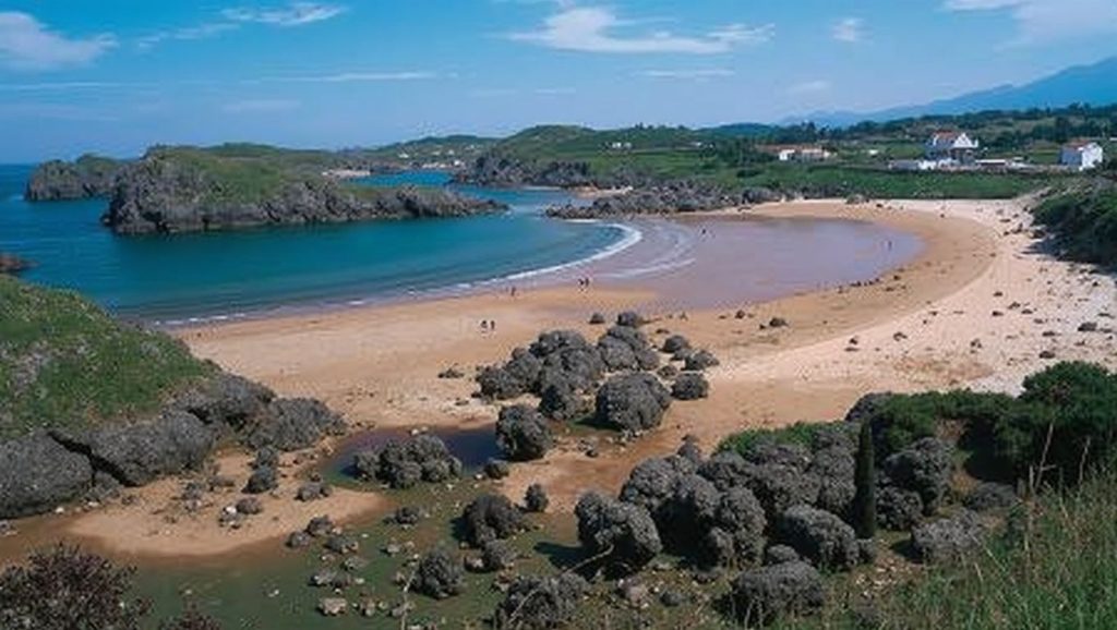 Panorámica de Playa de Barro, Asturias