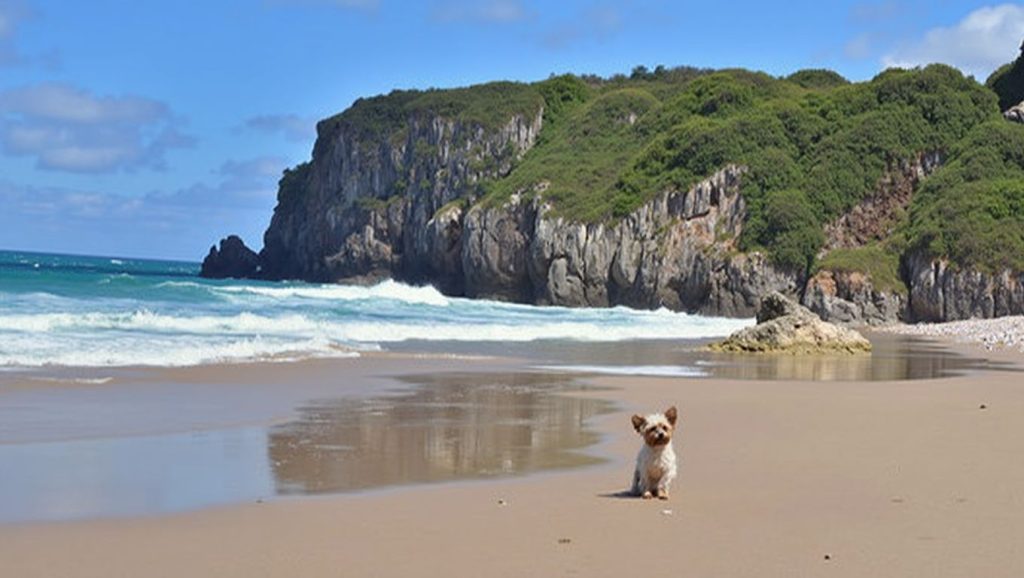 Foto de Playa de Bayas - Zona para perros