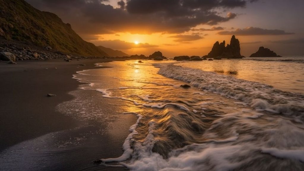 Arena de Playa de Benijo, El Rosario (Tenerife)