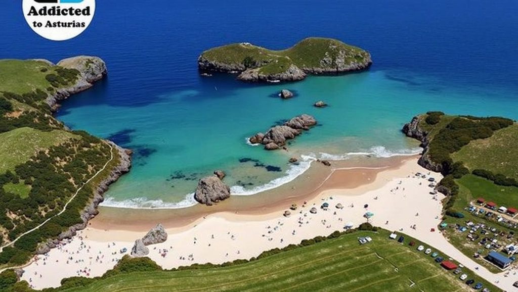 Panorámica de Playa de Borizu, Asturias