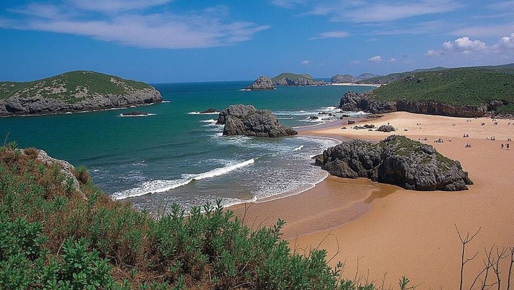 Aguas de Playa de Borizu en Llanes (Asturias)