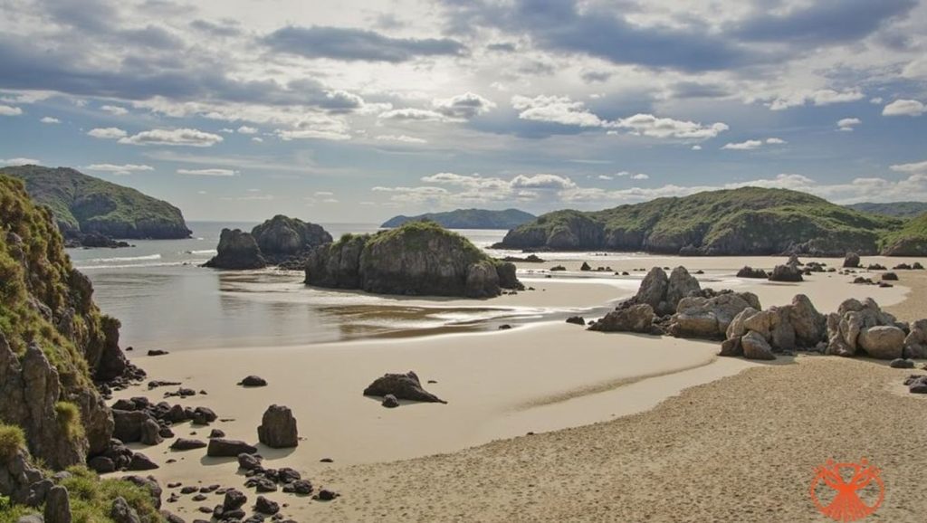 Entorno natural de Playa de Borizu en Asturias