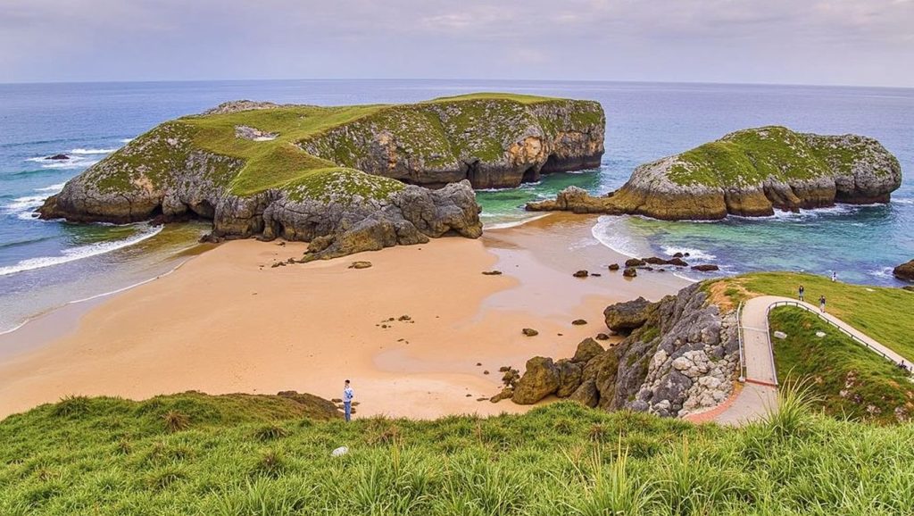 Aguas de Playa de Bretones en Llanes (Asturias)