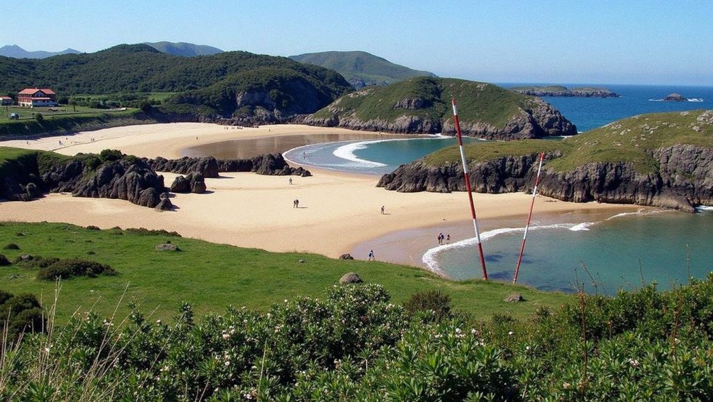 Entorno natural de Playa de Bretones en Asturias