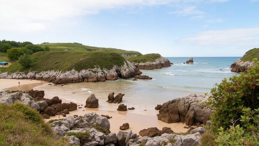 Panorámica de Playa de Buelna, Asturias