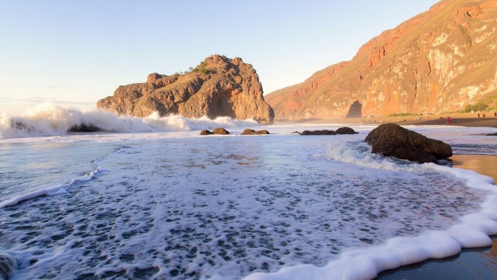 Aguas de Playa de Bujarén en Garafía (La Palma)