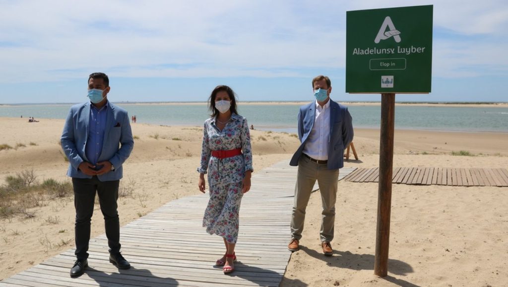 Arena fina en Caño de la Culata, Cartaya, Huelva