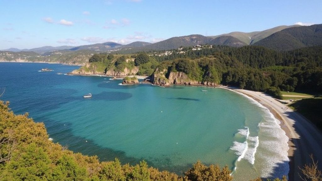 Panorámica de Playa de Cadavéu, Asturias
