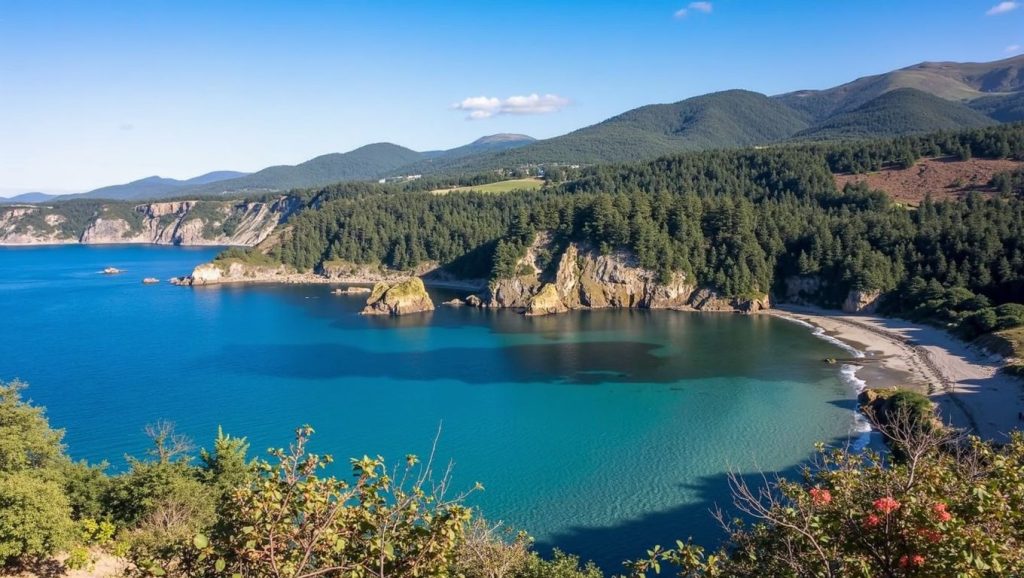 Acantilados y costa de Playa de Cadavéu, Asturias (Asturias)
