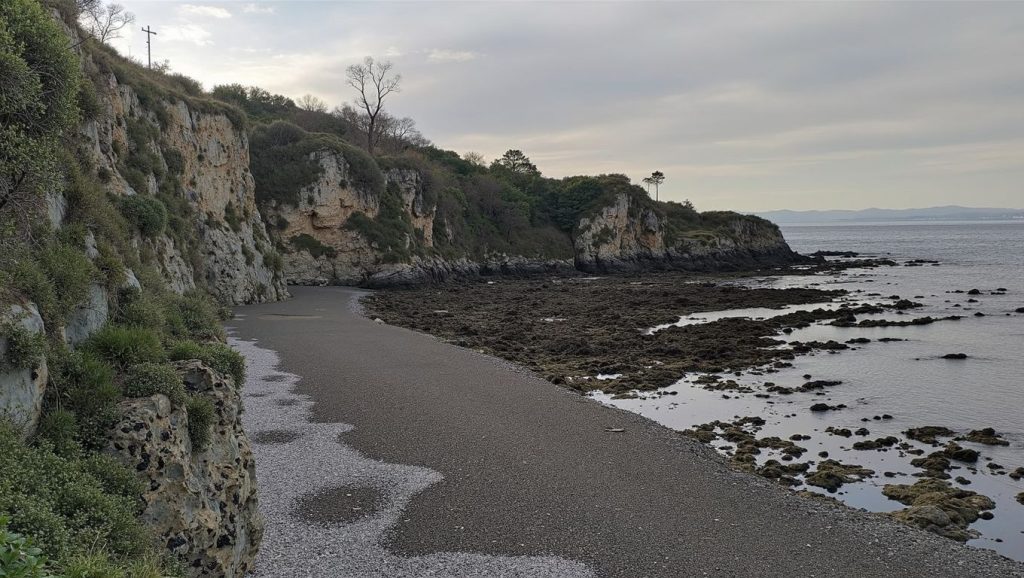 Entorno natural de Playa de Cambaredo en Asturias