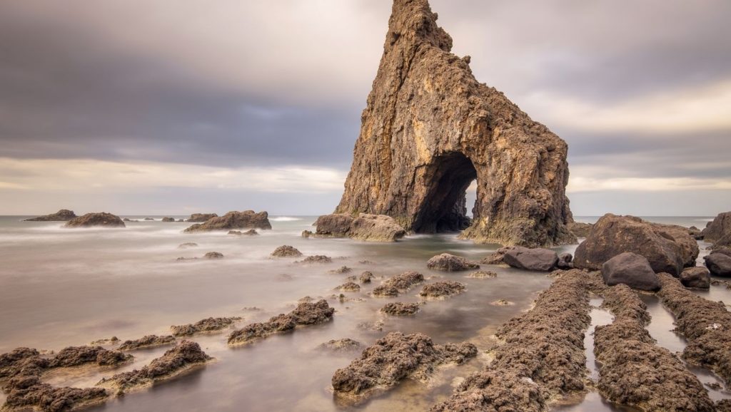 Panorámica de Playa de Campiecho, Asturias