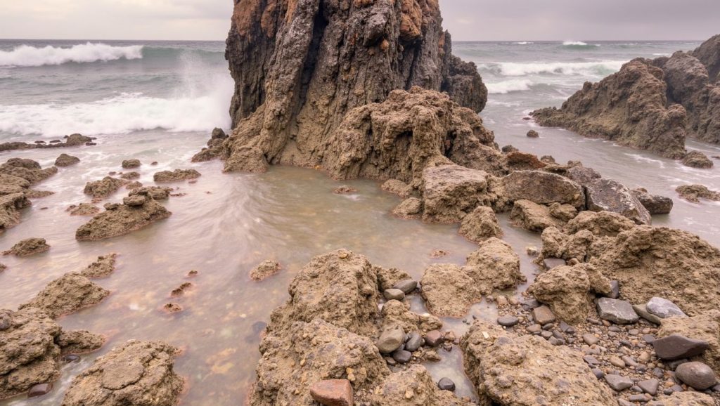 Entorno natural de Playa de Campiecho en Asturias