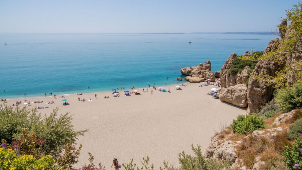 Playa Carabeillo en Nerja, Málaga