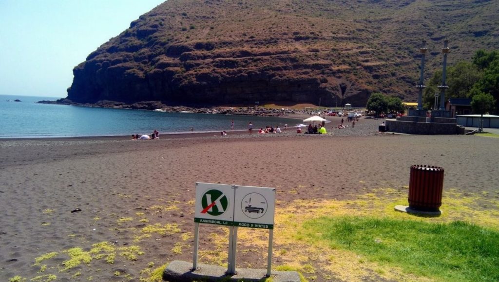 Arena volcánica de Playa de Cascante, San Sebastián de la Gomera (La Gomera)