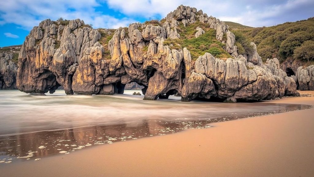 Entorno natural de Playa de Castello en Asturias