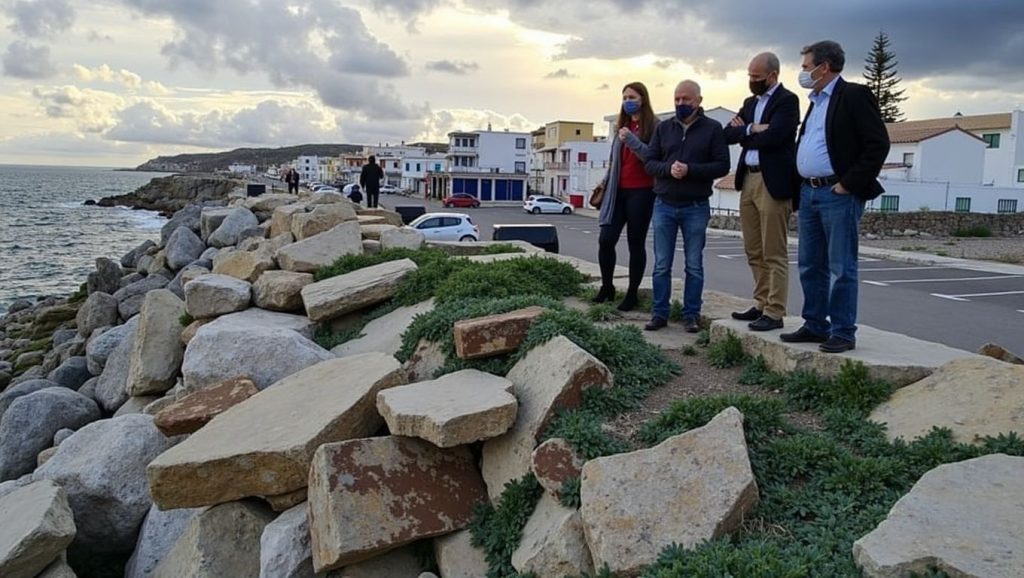 Arena y mar en Playa de Castillo de la Duquesa, Manilva, Málaga