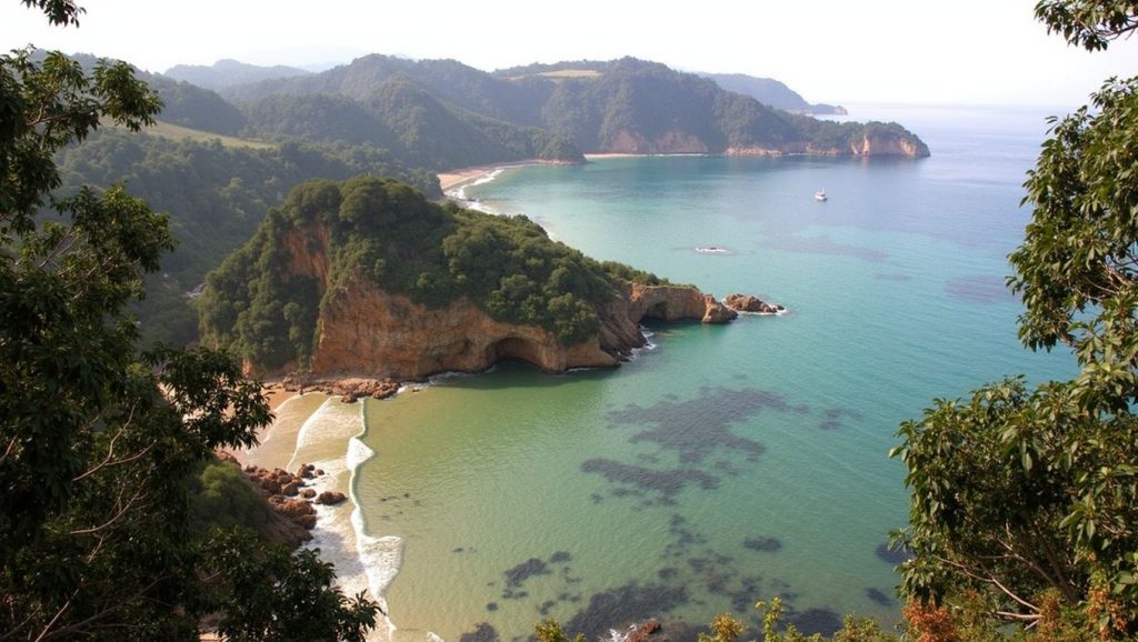 Entorno natural de Playa de Cazonera en Asturias
