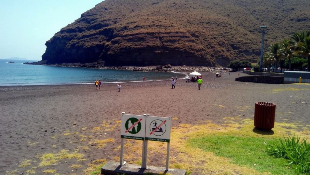 Panorámica de Playa de Chigadá, La Gomera