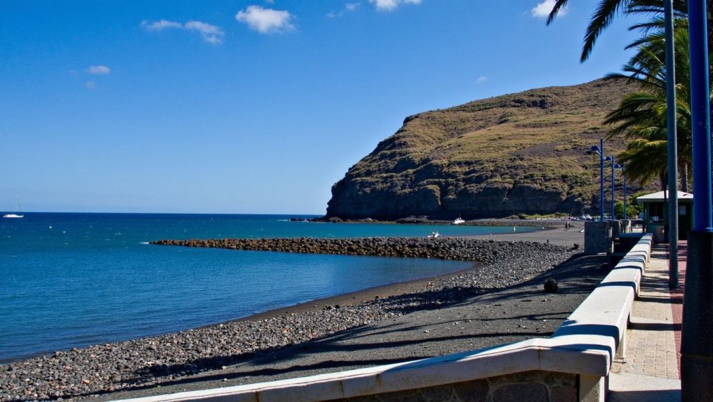Entorno natural de Playa de Chigadá en La Gomera