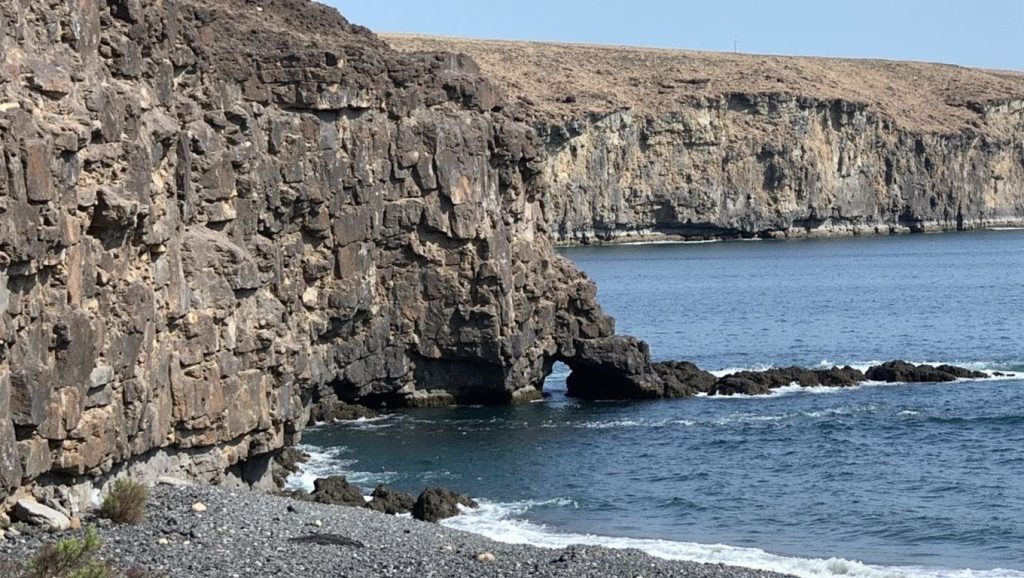 Panorámica de Playa de Chinguarime, La Gomera