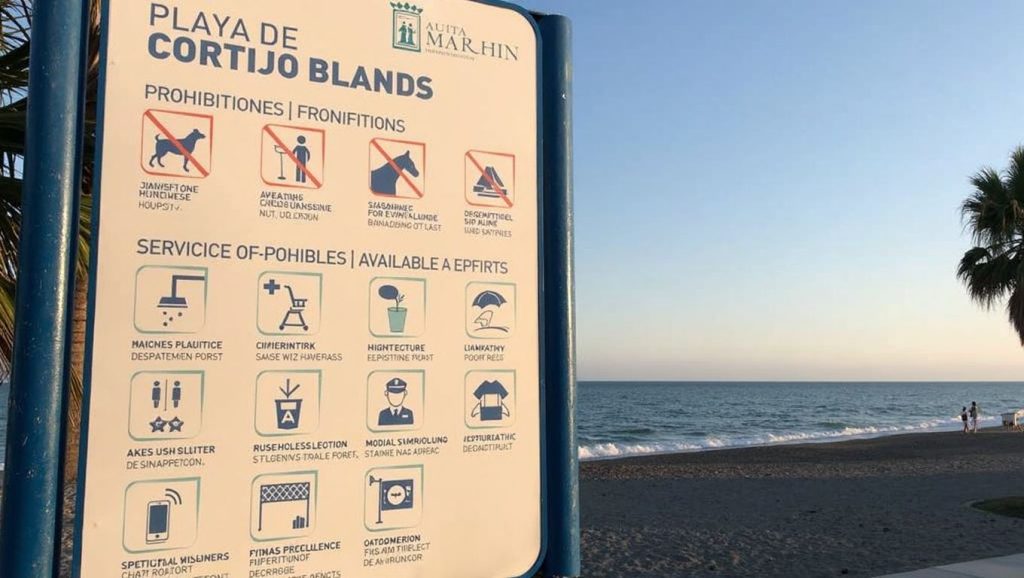 Agua y arena en Playa de Cortijo Blanco, Marbella