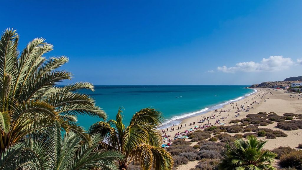 Arena volcánica de Playa de Costa Calma, Pájara (Fuerteventura)