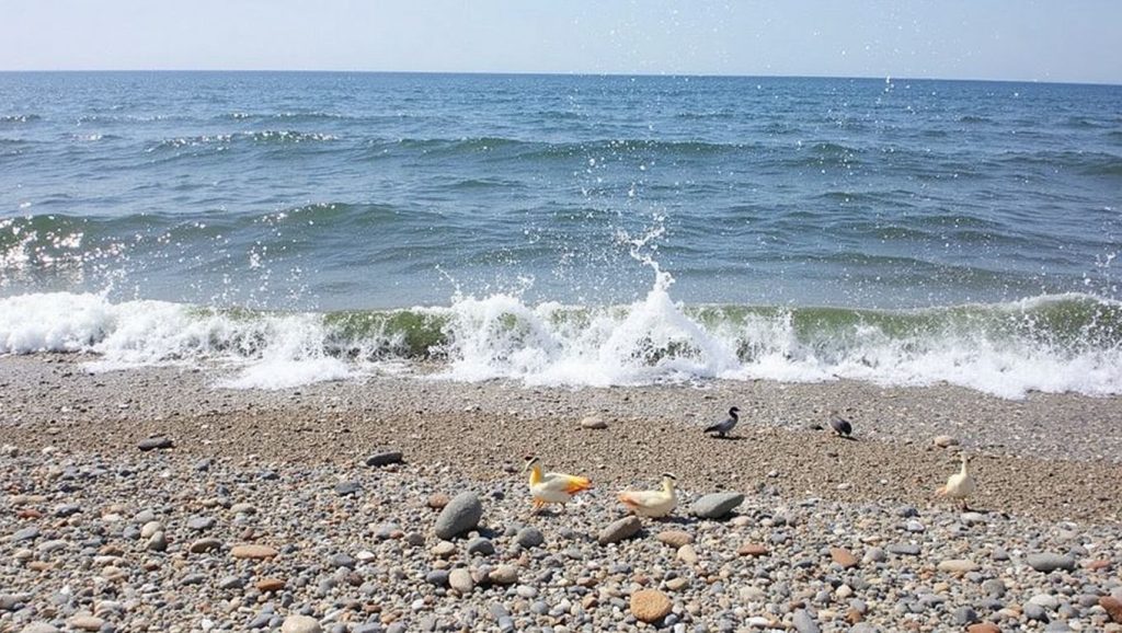 Vista general de Playa de Costacabana, Almería