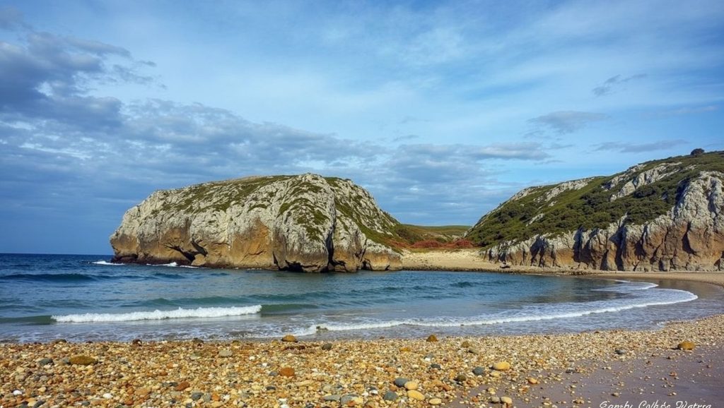 Playa de Cueva en Valdés (Asturias)