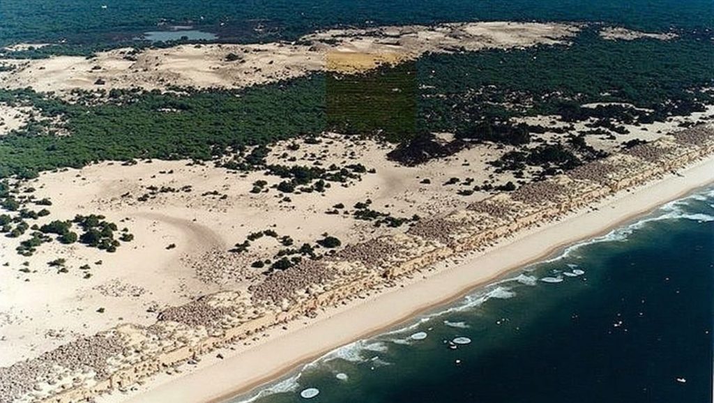 Línea de costa en Playa de Doñana, Almonte