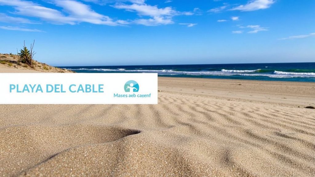 Orilla tranquila de Playa de El Cable, playa de Marbella