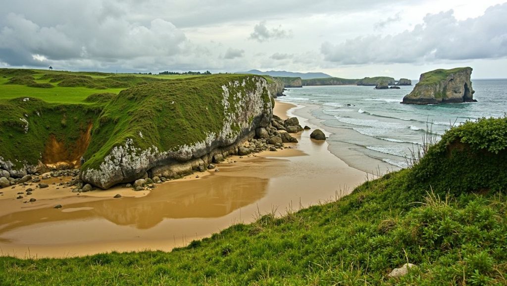 Entorno natural de Playa de El Espartal en Asturias