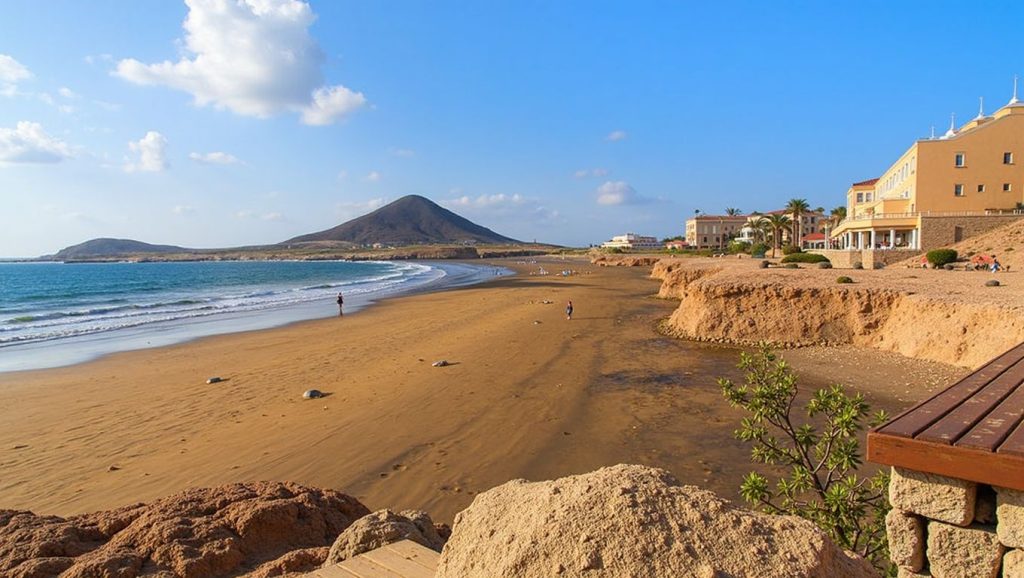 Playa de El Médano en Granadilla de Abona (Tenerife)