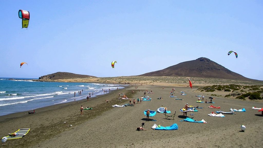 Entorno natural de Playa de El Médano en Tenerife