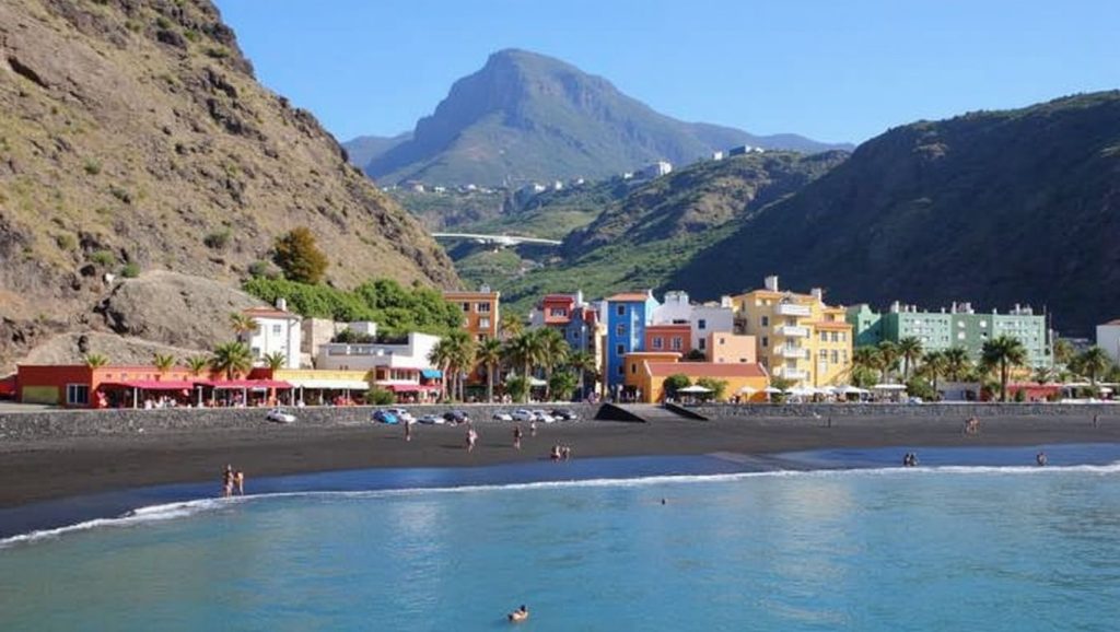 Arena volcánica de Playa de El Puerto, Tazacorte (La Palma)