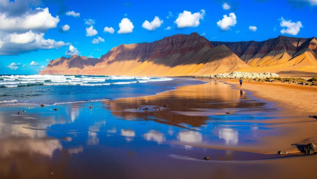 Panorámica de Playa de Famara, Lanzarote