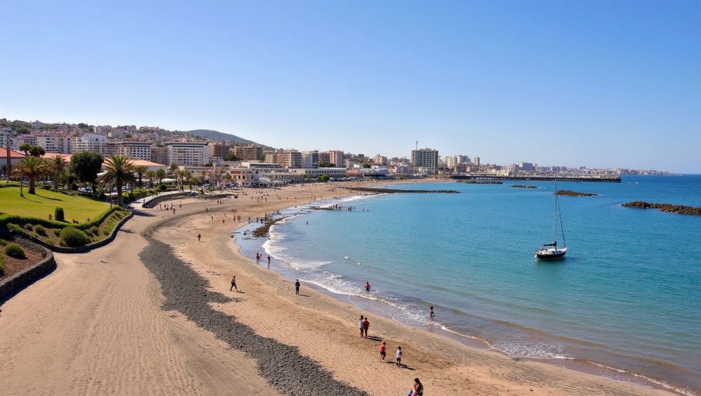 Panorámica de Playa de Fañabe, Tenerife