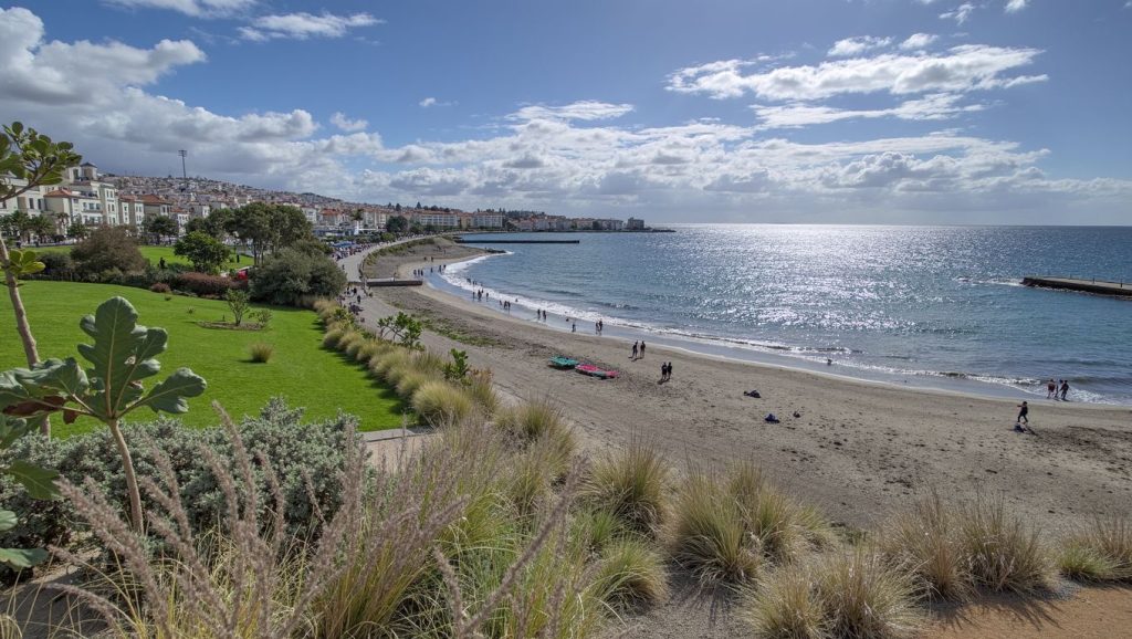 Entorno natural de Playa de Fañabe en Tenerife