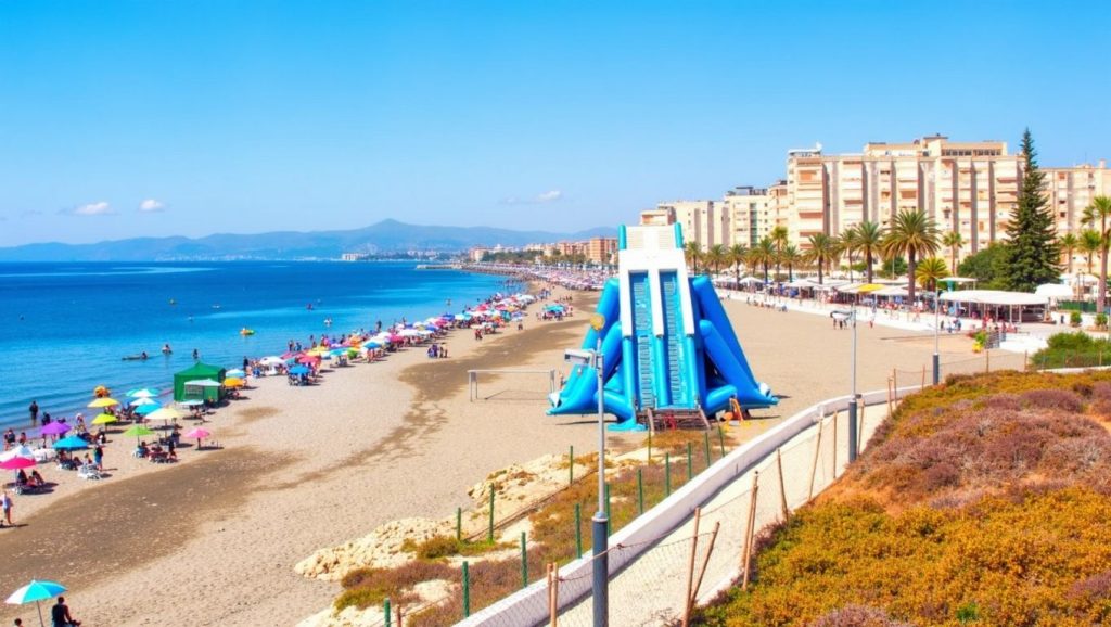 Vista de Playa de Ferrara en Torrox, Málaga