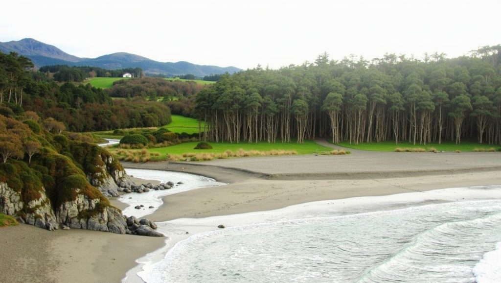 Entorno natural de Playa de Frexulfe en Asturias