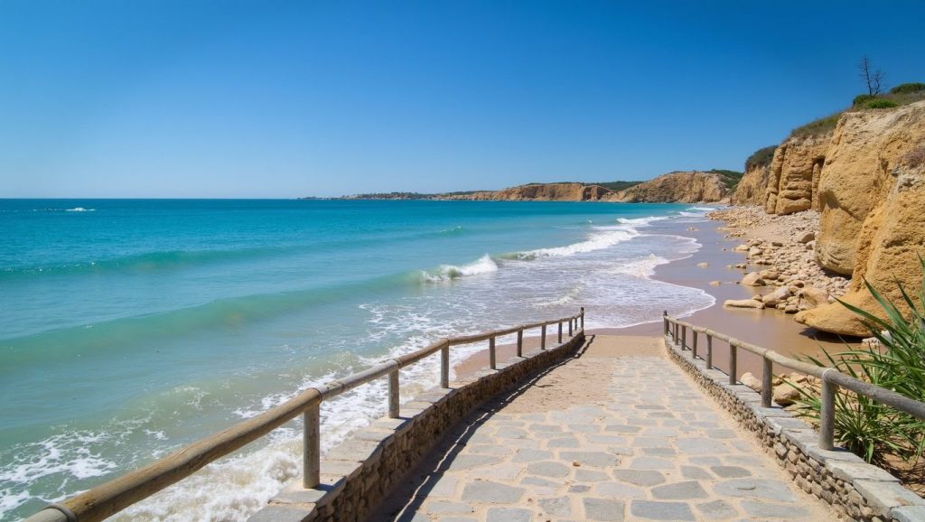 Vista general de Playa de Fuente del Gallo, Conil de la Frontera