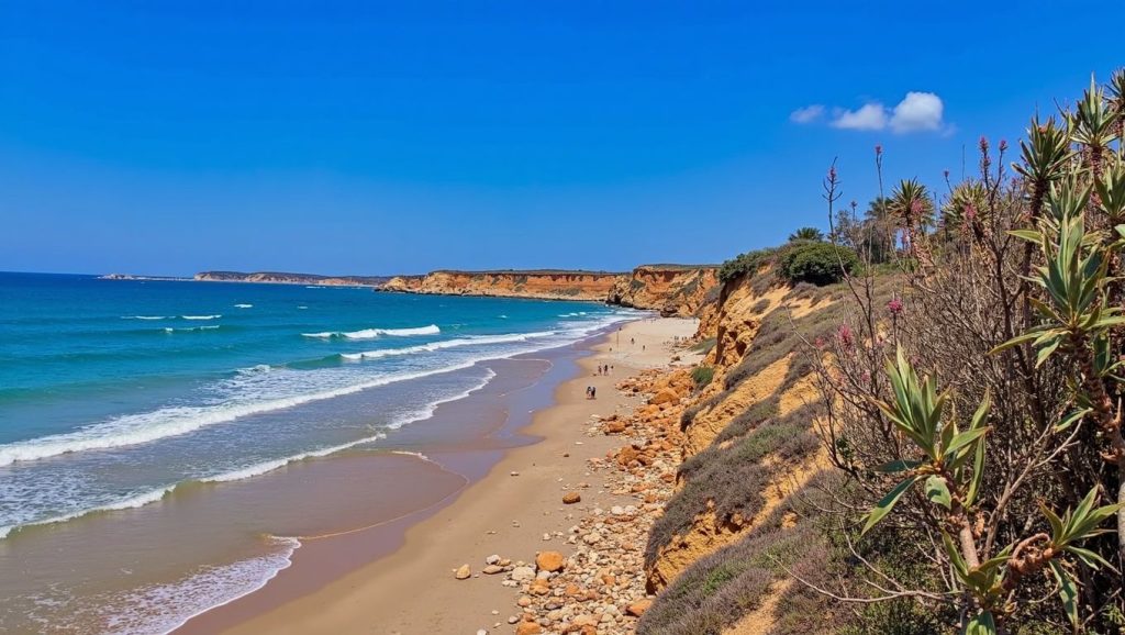 Línea de costa en Playa de Fuente del Gallo, Conil de la Frontera