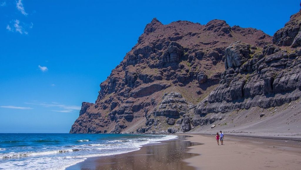 Arena de Playa de Güi-Güí, La Aldea de San Nicolás (Gran Canaria)