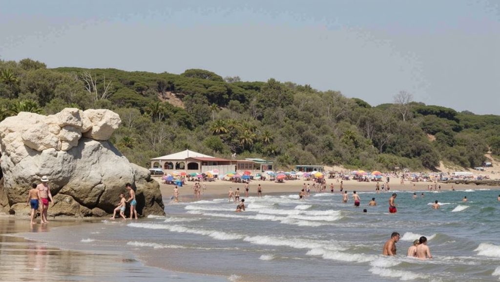 Textura de arena en Galeones, Rota, Cádiz
