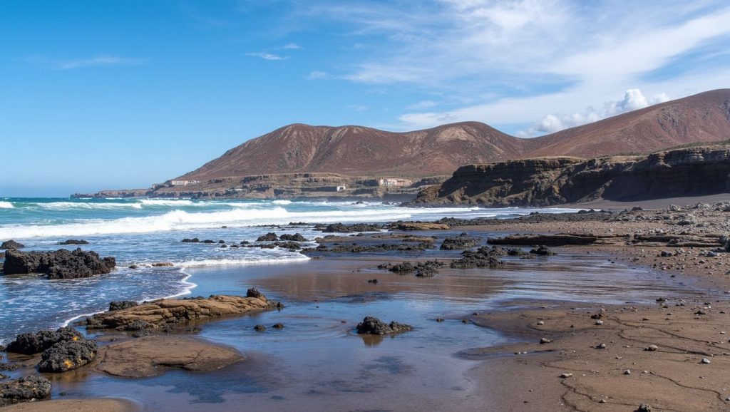 Arena volcánica de Playa de Garcey, Pájara (Fuerteventura)