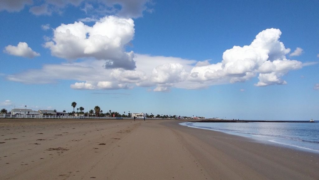 Arena volcánica de Playa de Guacimeta, Arrecife (Lanzarote)