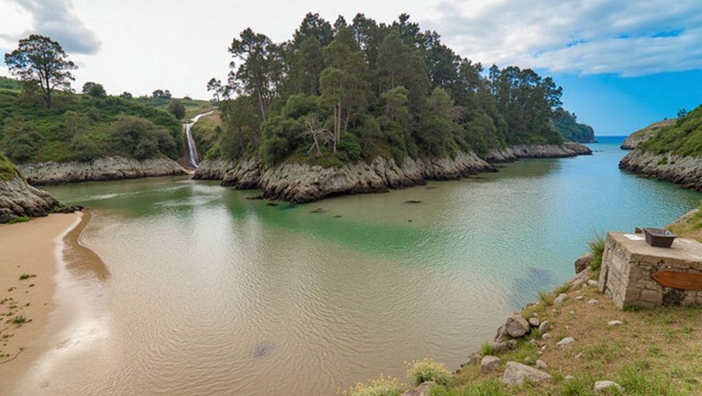 Aguas de Playa de Guadamía en Ribadesella/Ribeseya (Asturias)