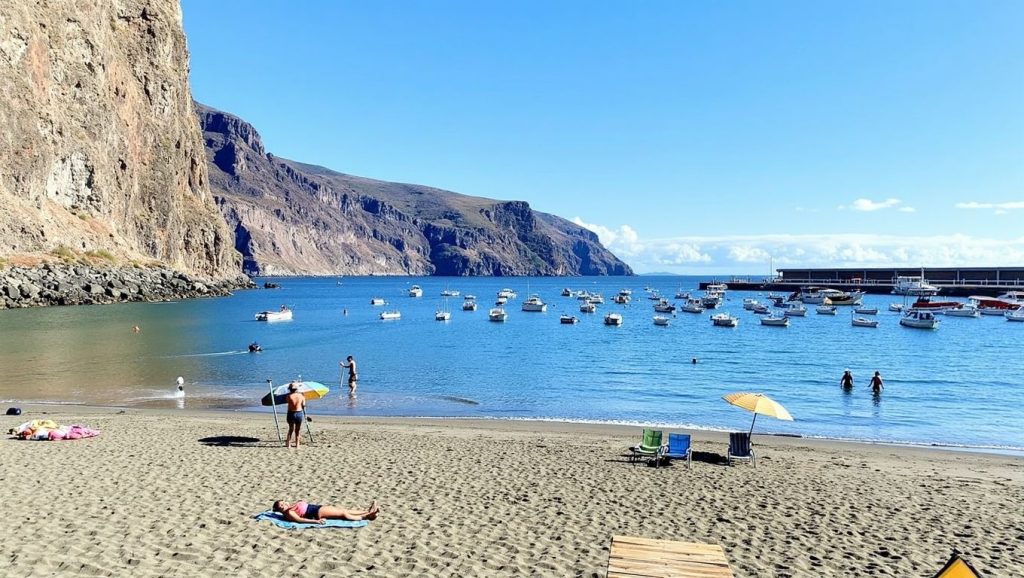 Arena volcánica de Playa de Heredia, Valle Gran Rey (La Gomera)