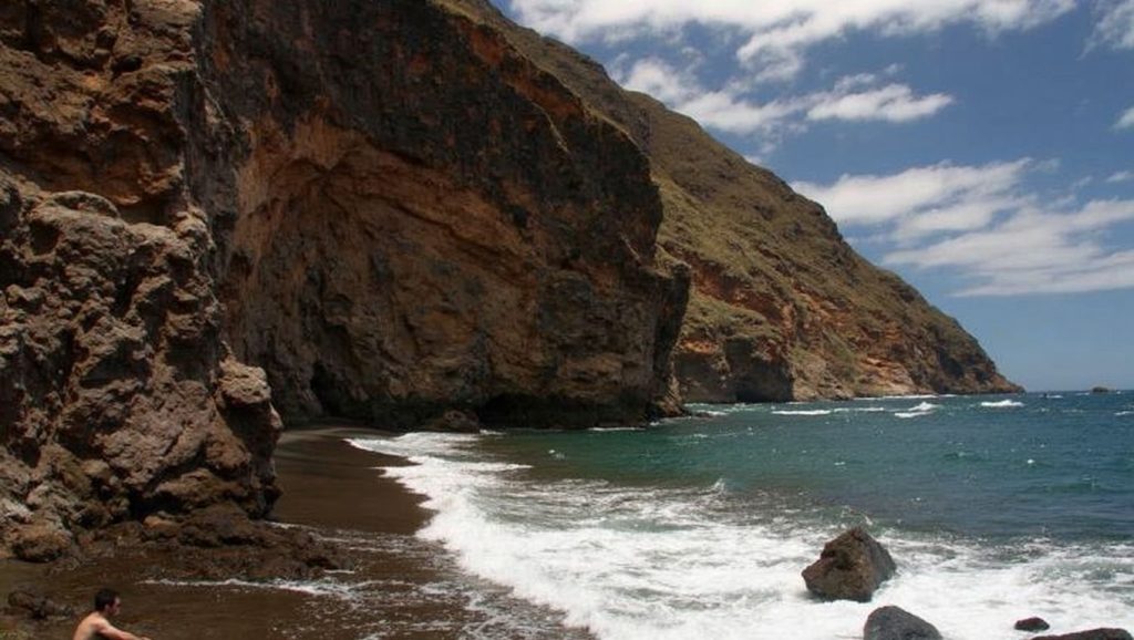 Arena volcánica de Playa de Ijuana, El Rosario (Tenerife)